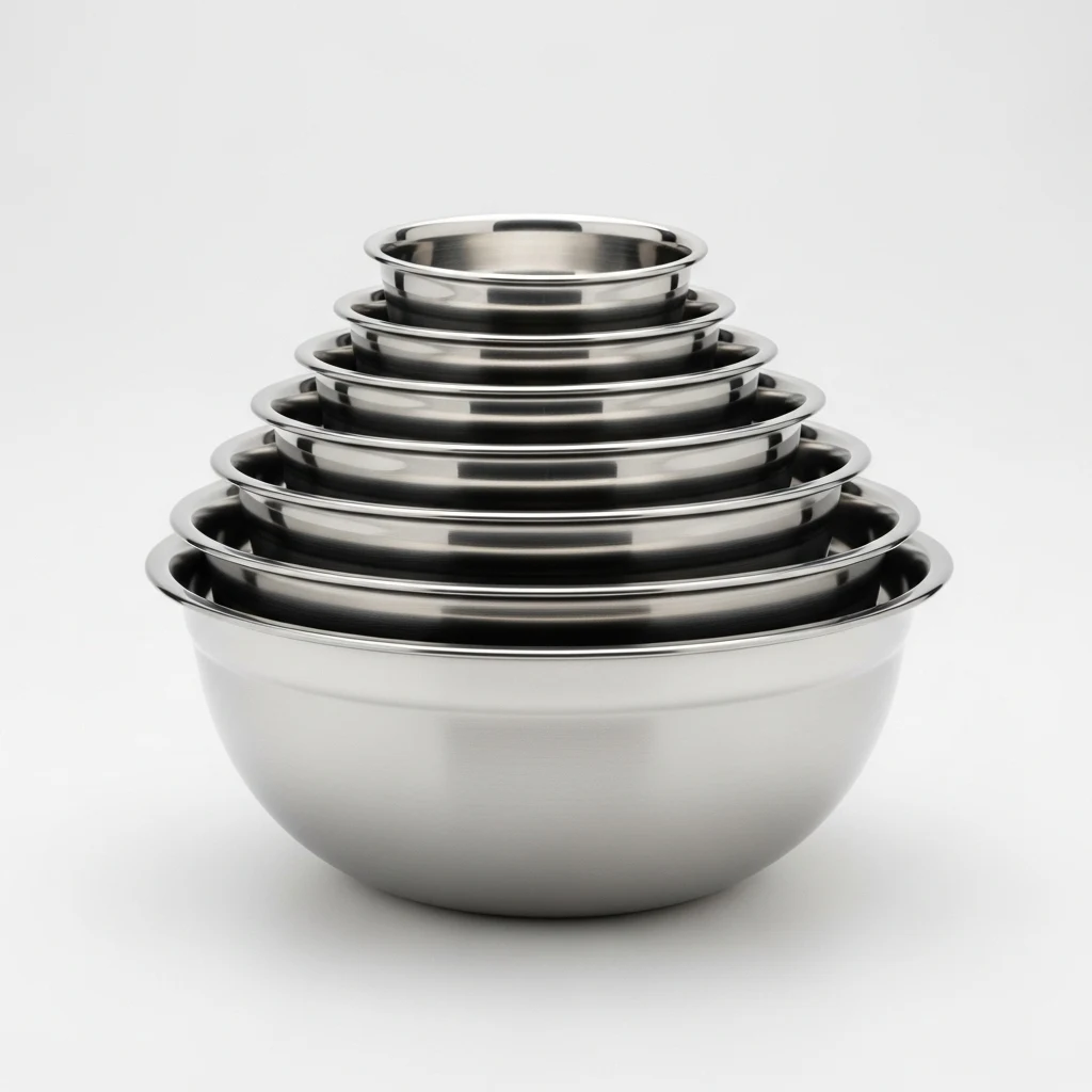 FineDine stainless mixing bowl set image 2