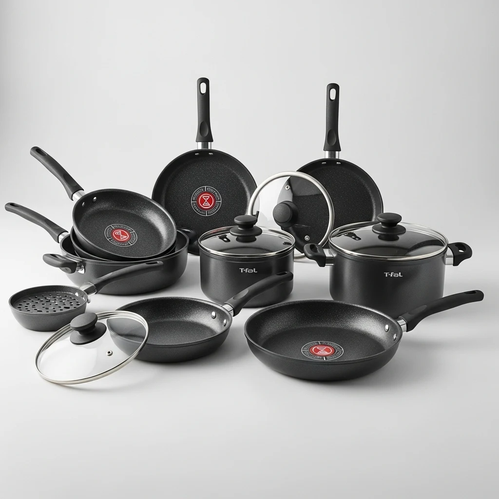 T-fal E93808 nonstick cookware set image 3